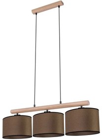 Spot-Light 1037400311537 - Kábeles csillár MERCEDES 3xE27/40W/230V tölgy