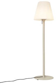 Modern bézs kültéri állólámpa fehér búrával IP44 - Big Virginia