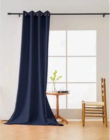 Sötétkék OXFORD függöny 140x250 cm Felfüggesztés: Hullámos sínszalag