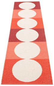 Piros-krémszínű kültéri-beltéri futószőnyeg 70x280 cm Otto Berry – Pappelina