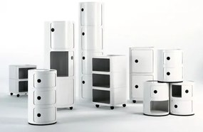 Kartell Componibili 4985 tárolóasztal, 4 tároló rész, több szín Szín: fehér