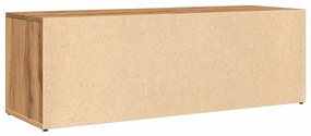 kézműves tölgy színű szerelt fa cipőtároló pad 105 x 35 x 35 cm