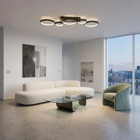 BRILAGI - LED dimmelhető mennyezeti lámpa RINGO LED/34W/230V fekete + távirányító