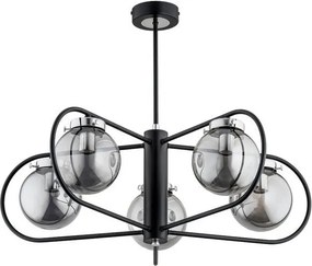 ALFA 61046 ARAKIS Glamour Függesztett Lámpa Króm, Fekete, Ezüst E14 IP20