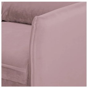 Levendula színű bársony kanapé 138 cm Juli – Ropez