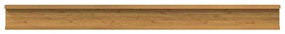 vidaXL Falpolc polcokkal tárolóval 2 pcs Bézs 100 x 9 x 3 cm Faanyag