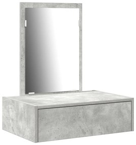 Fali sminkasztal Beton szürke 60x40x70 cm