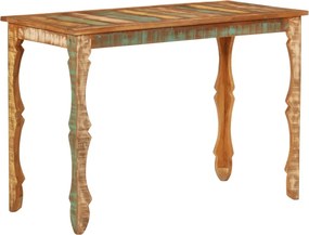 vidaXL tömör újrahasznosított fa étkezőasztal 110 x 52 x 76 cm