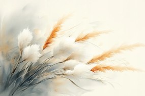 Fotótapéta Flizelina Dekoráció Pehely Pampafű 104x70,5 ragasztó