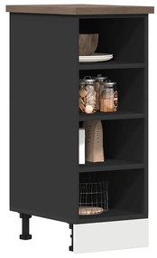 “Riga” fekete forgácslap alsószekrény 30x44,5x81,5 cm