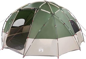 vidaXL Kempingssátor tetővel Zöld 475 x 475 x 235 cm Poliészter