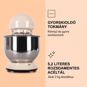 Klarstein Bella, konyhai robotgép, 1800 W, 2,7 PS, 5,2 L