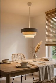 BRILAGI - Kábeles függeszték LUNETA 1xE27/60W/230V átm. 40 cm szürke/krém/fehér