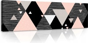Vászonkép 145x45 Geometriai figurák háromszögek absztrakt minimalizmus geometria
