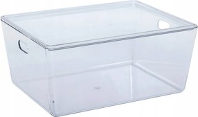 Átlátszó Műanyag Doboz Fedéllel Szelén Szekrényhez 11 L 35X26X15,3