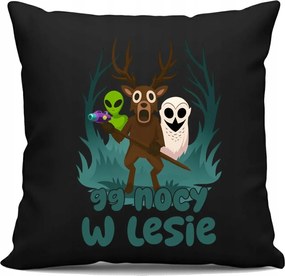 99 éjszaka az erdőben Fekete Nyomtatott Párna Ajándék a játék rajongóinak