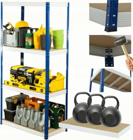 Helios fém tároló állvány garázs állvány 180x120x45cm 4Px350kg