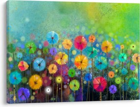 Kép - Absztrakt virágok (70x50 cm)