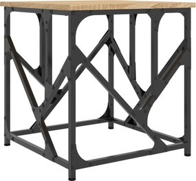 vidaXL sonoma tölgy színű szerelt fa dohányzóasztal 45x45x47,5 cm
