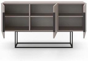 Szürke-bézs alacsony komód 150x80 cm Titan – Marckeric