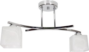 Mennyezeti Lámpa Lógó Csillár Króm Üveg Lámpabúra Hálószoba Nappali