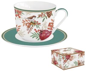 R2S.1182ASYM Porcelán reggelizőcsésze+alj 370ml dobozban, Autumn Symphony