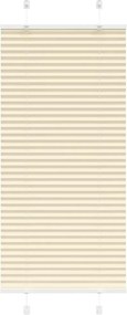 vidaXL pliszírozott redőny krém 65x150 cm szövetszélesség 64,4 cm