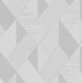 Decomode Scandi Lines Zilver/Grijs 52 cm × 10,05 m Flizelin tapéta Vli