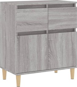 vidaXL szürke sonoma színű szerelt fa tálalószekrény 60 x 35 x 70 cm