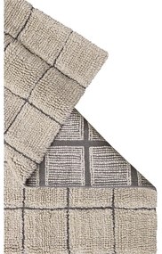 Bézs kézi szövésű gyapjú futószőnyeg 80x230 cm Mosaic Sandstone – Lorena Canals