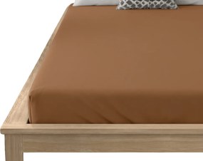 Mikroszálas lepedő MICROVELLE barna 90x200 cm