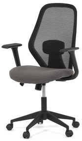 Scaun de birou pivotant de culoare neagră cu mecanism de balansare. KA-V3149