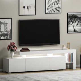 TV asztal/szekrény Belize (fényes fehér). 1072527