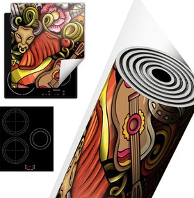 Tűzhelyvédő Szőnyeg Asztali Dekoráció 45x52 színes Spanyolország