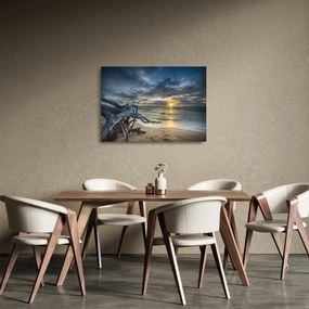 Tenger naplementekor képe (üvegen) (70x50 cm)