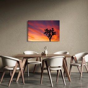 Naplemente egy fa sziluettje felett (90x60 cm)