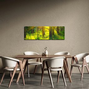 Kép - Az erdő tavaszi ébredése (órával) (90x30 cm)