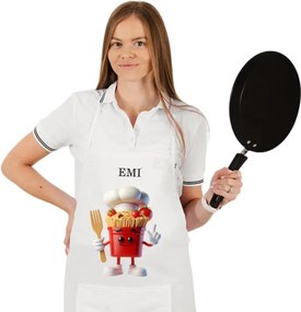 EMI Pasta konyhai kötény, Fehér