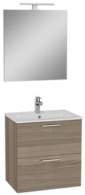 VitrA Mia Fürdőszobabútor szett mosdóval, tükörrel és világítással 59x61x39,5 cm cordoba MIASET60C