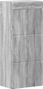 vidaXL Fürdőszobai faliszekrény TULUM Szürke Sonoma 37 x 24,5 x 86 cm