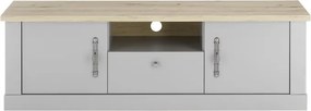 Chambord széles Tv-állvány világosszürke / Artisan tölgy