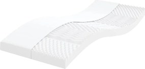 vidaXL fehér 7 zónás 20 ILD keménységű habmatrac 100 x 210 cm
