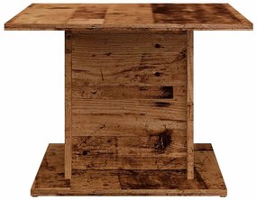 Antik fa színű szerelt fa dohányzóasztal 55,5 x 55,5 x 40 cm