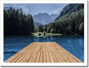 Poszterek keretben 40x30 Fa híd a hegyekben