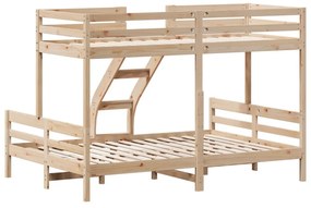 tömör fenyőfa emeletes ágy 80x200/140x200 cm