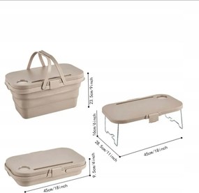 Central Park összecsukható piknikkosár asztal funkcióval 15l (11653)