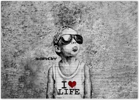 Poszterek 70x50 I love life Banksy