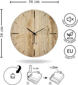 Fali óra ø 36 cm Adam – Styler