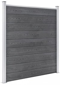 vidaXL szürke WPC kerítéspanel 526 x 186 cm