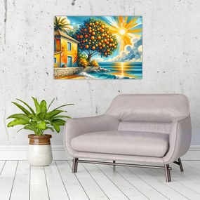 Kép - Ház narancsokkal I. (70x50 cm)